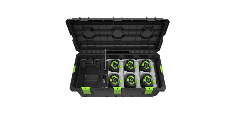 EGO Lawnmower Spares EGO EGCHU600 MULTI-PORT CHARGING CASE (NO BATTERIES INCLUDED) 6924969117873 CHU6000 - Buy Direct from Spare and Square
