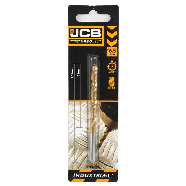 JCB Drill Bits JCB TurboJet 7 Point HSS Drill Bit 6.5 x 101 mm 5055803318758 - Buy Direct from Spare and Square