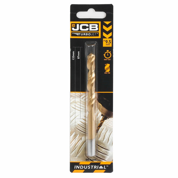 JCB Drill Bits JCB TurboJet 7 Point HSS Drill Bit 9.5 x 133 mm 5055803318819 - Buy Direct from Spare and Square