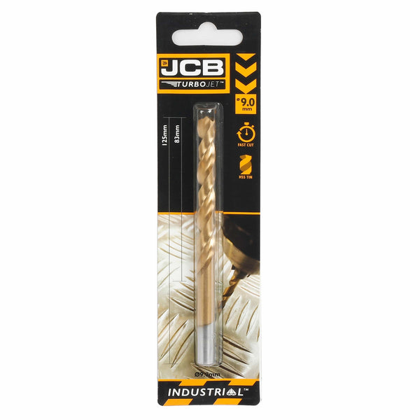 JCB Drill Bits JCB Turbojet 7 Point HSS Drill Bit 9 x 125 mm 5055803318802 - Buy Direct from Spare and Square