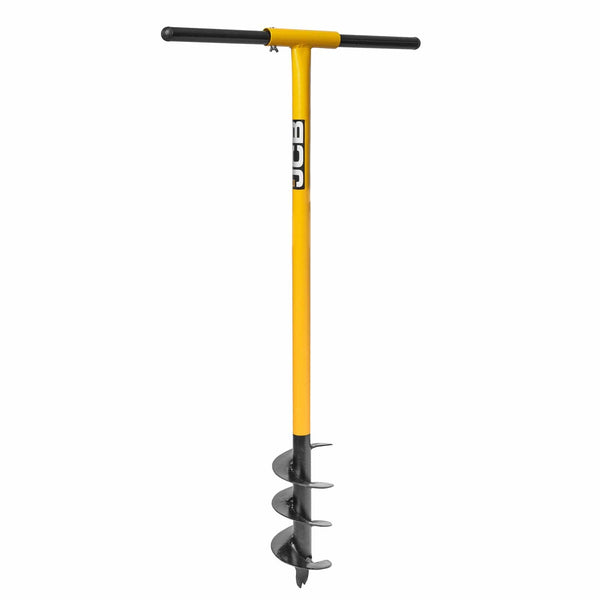 JCB Fence Post Auger JCB Professional 4" 100mm Fence Post Auger, Heavy-Duty Tubular Steel, 100 x 250mm Blade JCB04AUG - Buy Direct from Spare and Square