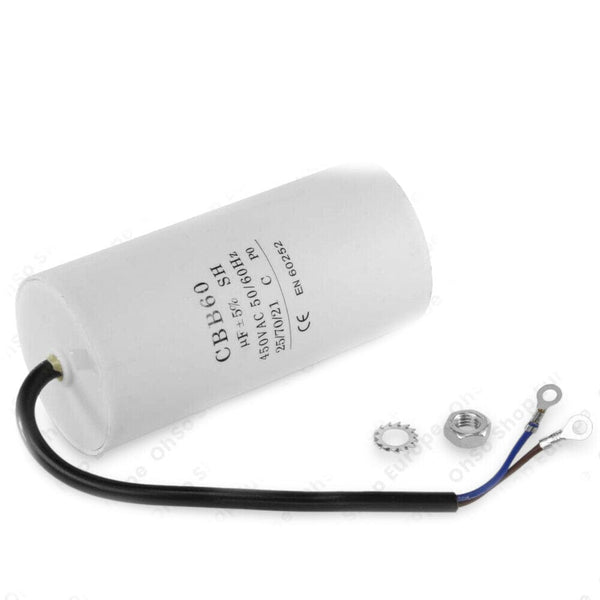 Spare and Square Capacitor Universal 100uf / 100MFD Capacitor With 20cm Cable Connectors - 450VAC 11-CA-100C - Buy Direct from Spare and Square