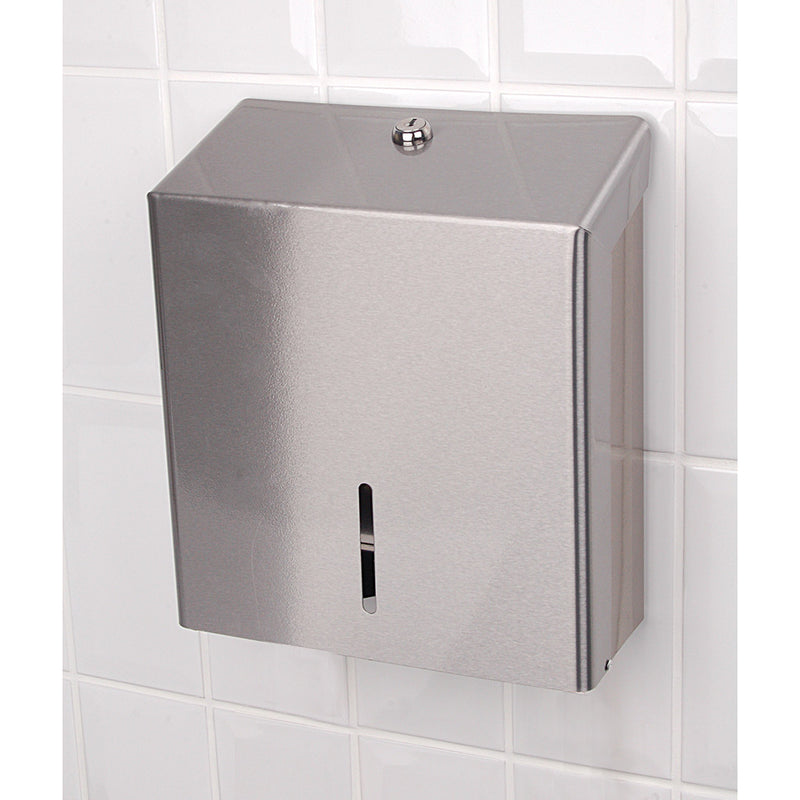 Medium Stainless Steel C-Fold Paper Dispenser