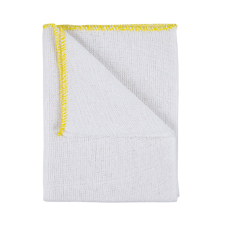 Dishcloth C20 Bleached 40x30cm - Sewn Yellow