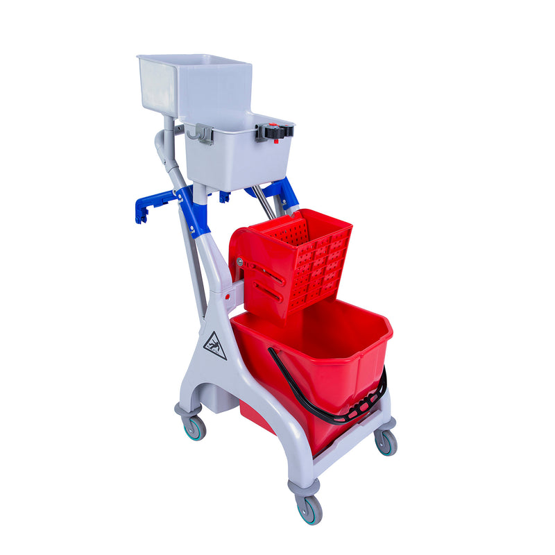 QR Trolley Flat Mopping 25 Litre - Red
