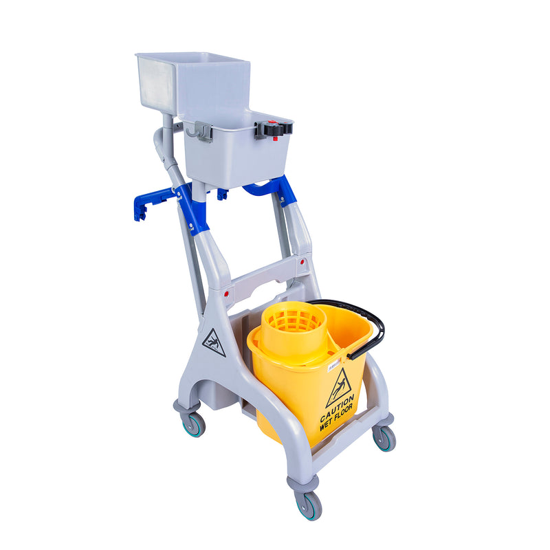 QR Socket Mopping Trolley 15 Litre Yellow
