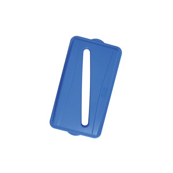 Wall Hugger Recycle Lid Slot For Paper - Blue
