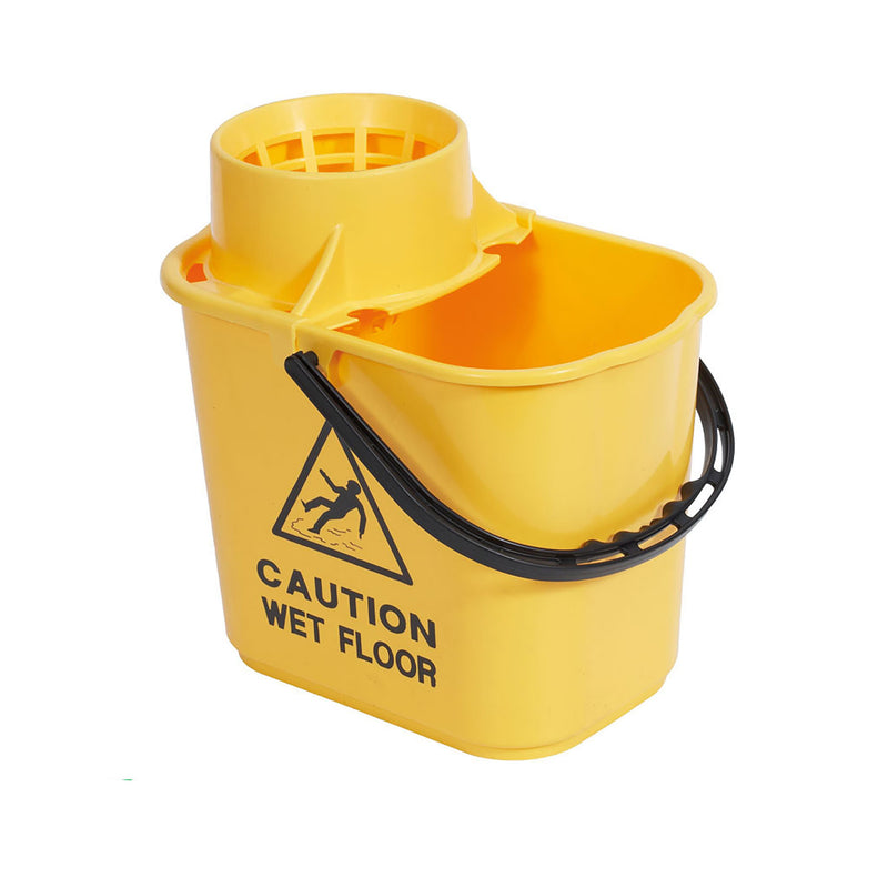 Professional Bucket & Wringer 15 Litre - Yellow