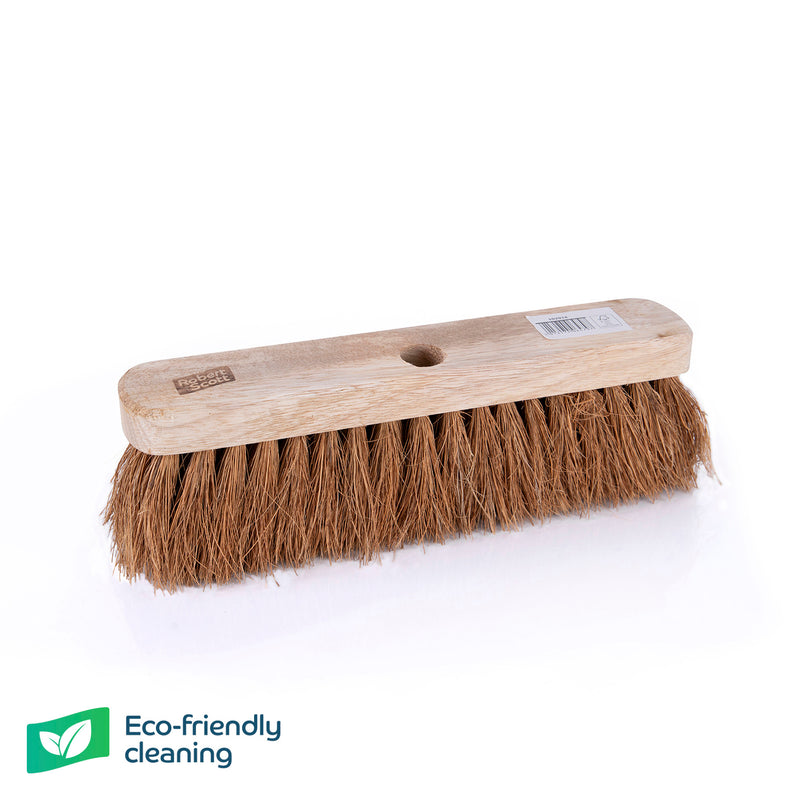 Wooden Flat Broom Only Soft Bristle With Hole 11.5"
