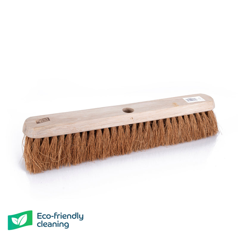 Wooden Platform Broom Only Soft Bristle With Hole 18"