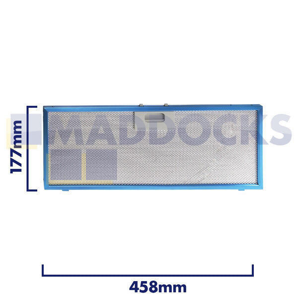 Universal 458mm x 177mm Wire Mesh Cooker Hood Filter