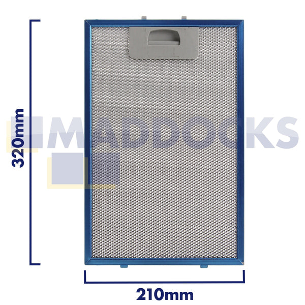 Universal 210mm x 320mm Wire Mesh Cooker Hood Filter