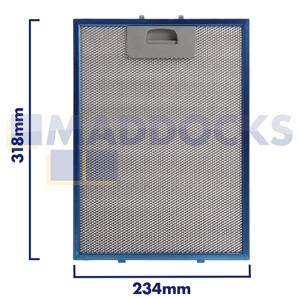 Universal 234mm x 318mm Wire Mesh Cooker Hood Filter