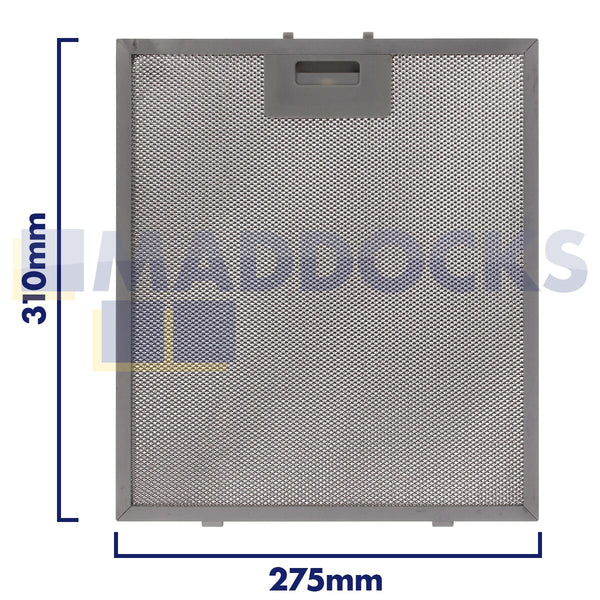 Universal 275mm x 310mm Wire Mesh Cooker Hood Filter