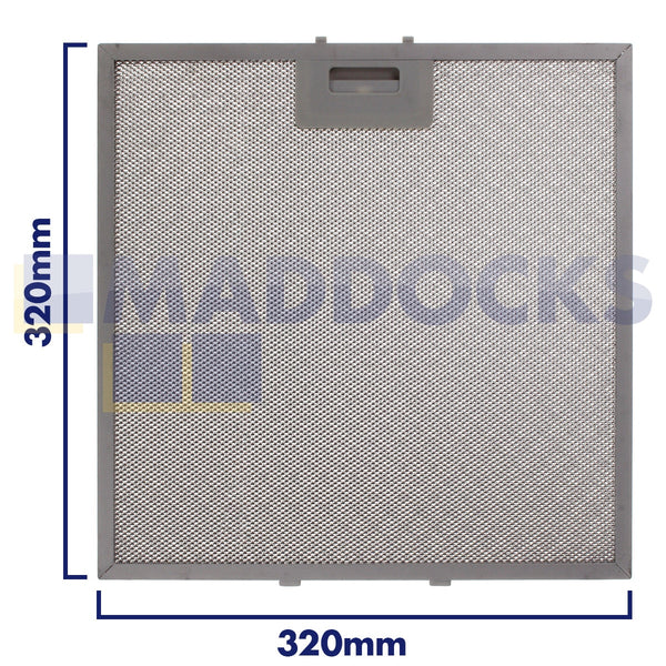 Universal 320mm x 320mm Wire Mesh Cooker Hood Filter