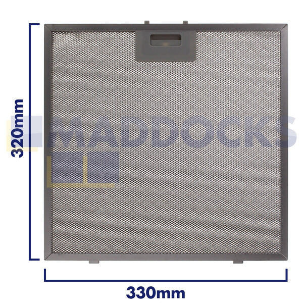 Universal 330mm x 320mm Wire Mesh Cooker Hood Filter