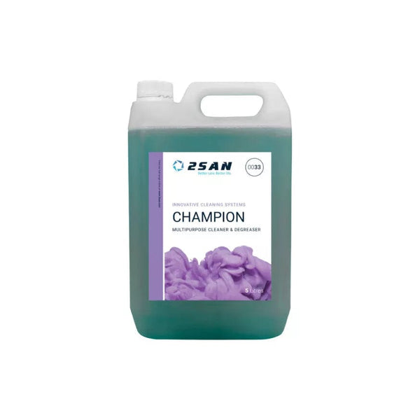 2San Cleaning Chemicals 2San Champion 5 Litres - Cuts Through Grease and Waxes - Box of 2 0033-BOX - Buy Direct from Spare and Square