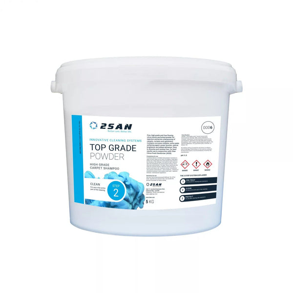 2San Cleaning Chemicals 2San Top Grade Powder - 5kg - Professional Carpet Cleaning Powder 0006-BOX - Buy Direct from Spare and Square
