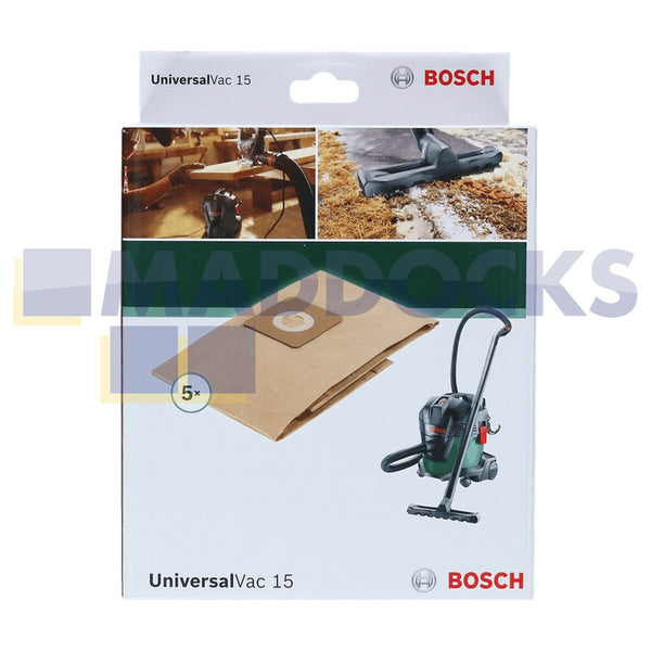 Genuine Bosch Advanced Vac 20 Dustbags - Box of 5 - 2609256F33