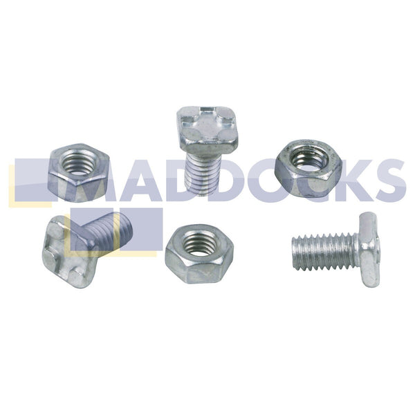 Compatible Greenhouse Aluminium Square Head Nuts & Bolts.