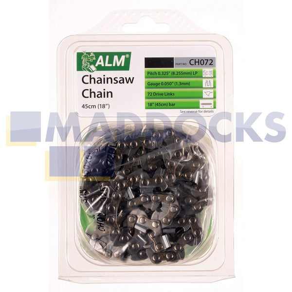 Universal Chainsaw Replacement Chain - 45cm, 18", 72 Drive Link