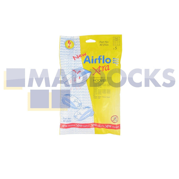 Compatible Airflo AF292X for Hoover Arianne &  Telios Series SMS Bags (Pack of 5)