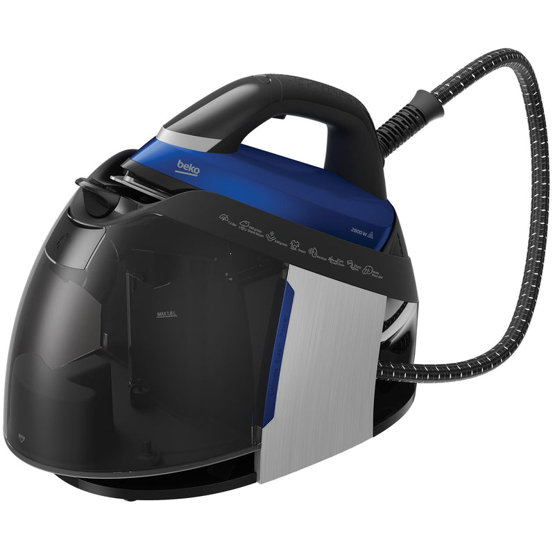 Beko Iron Beko 2800w Steam Generator Iron - Blue and Black - HygieneShield SGA8328B - Buy Direct from Spare and Square