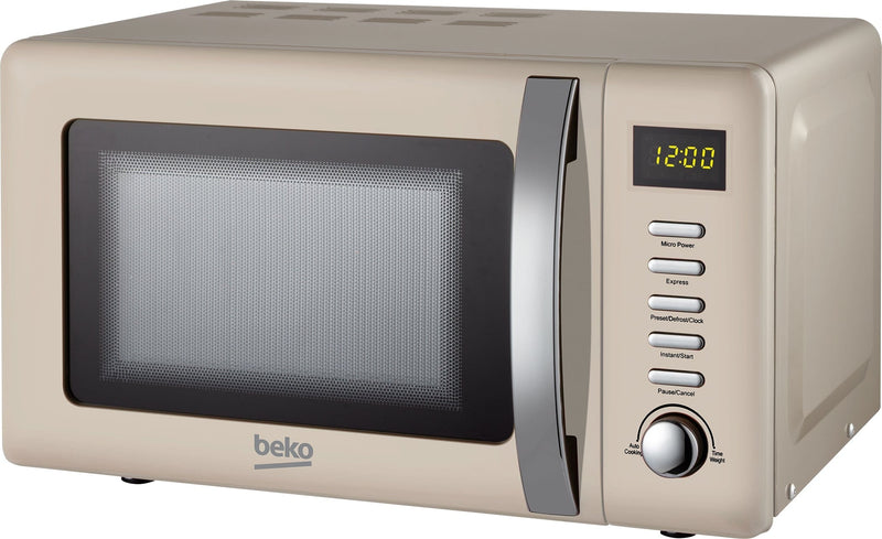 Beko Microwave Oven Beko 800w 20L Retro Compact Microwave Oven - Cream MOC20200C - Buy Direct from Spare and Square