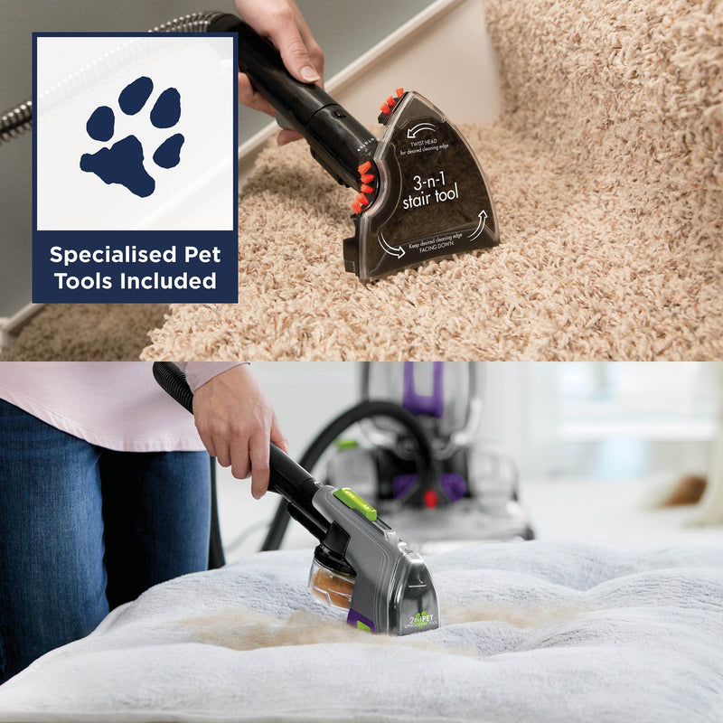 Bissell Carpet Cleaner Bissell ProHeat 2X Revolution Pet Pro Upright Carpet Cleaner 0011120238037 20666 - Buy Direct from Spare and Square