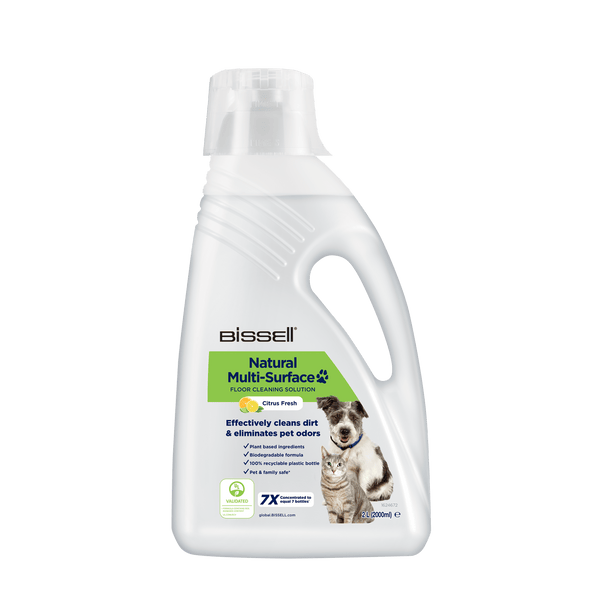 Bissell Cleaning Chemicals Bissell Natural Multi-Surface Pet Floor Cleaning Solution - 2 Litres 011120260397 31221 - Buy Direct from Spare and Square