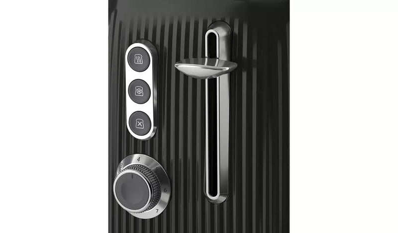 Breville Toaster Breville Black and Chrome Bold 2 Slice Toaster 5060569673508 VTR001 - Buy Direct from Spare and Square