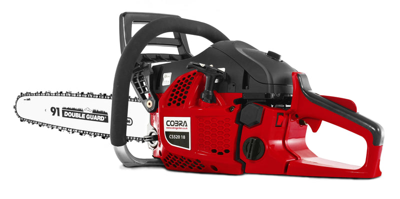 Cobra Chainsaw Cobra 18" Petrol Powered Chainsaw 5055485036360 CS52018 - Buy Direct from Spare and Square