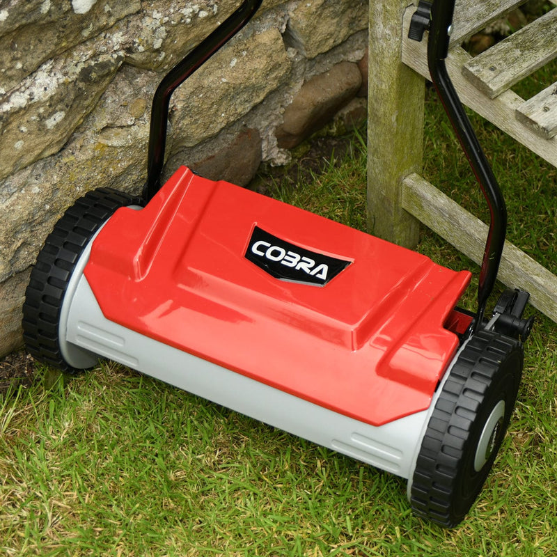 Cobra Lawnmower Cobra 15" Hand Lawnmower and Grass Collector 5055485037626 HM381 - Buy Direct from Spare and Square