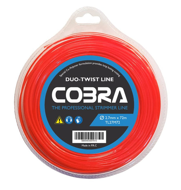 Cobra Strimmer Spares Cobra 2.7mm x 72m Twist Line TL27M72 - Buy Direct from Spare and Square