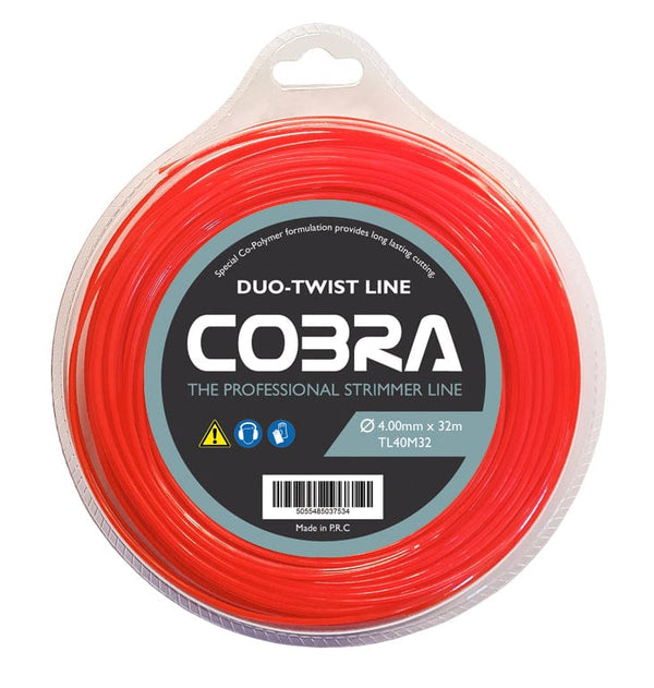 Cobra Strimmer Spares Cobra 4mm x 32m Twist Line TL40M32 - Buy Direct from Spare and Square