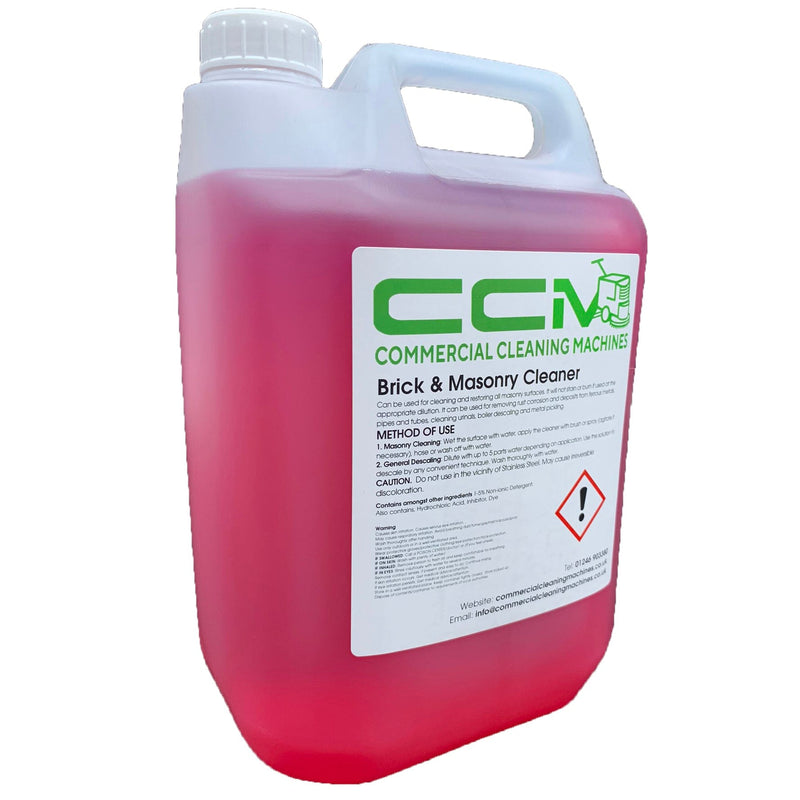 Commercial Cleaning Machines Cleaning Chemicals CCM Brick and Masonry Cleaner - 5 Litres - Clean and Restore Masonry Surfaces 722777681151 C306/5 - Buy Direct from Spare and Square