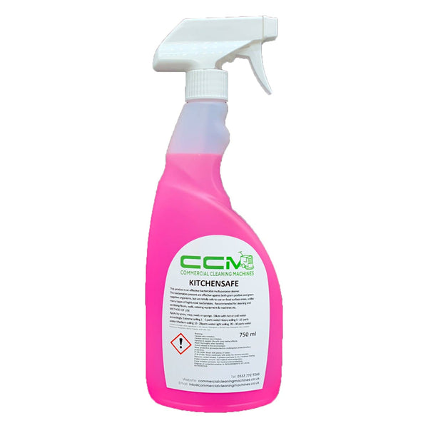 Commercial Cleaning Machines Cleaning Chemicals CCM Kitchen Safe - 750ml - Multi Purpose Bactericidal Cleaner 722777681243 97099/750 - Buy Direct from Spare and Square