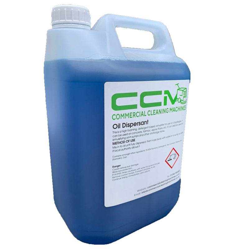 Commercial Cleaning Machines Cleaning Chemicals CCM Oil Dispersant - 5 Litres - Emulsifier For Oil Spillages and Stains 722777681274 8181/5 - Buy Direct from Spare and Square