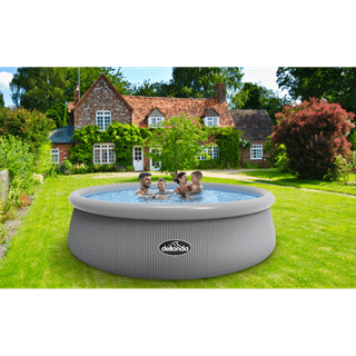 Dellonda Hot Tub Dellonda 15ft Rattan Effect Garden Paddling Pool With Pump DL18 - Buy Direct from Spare and Square