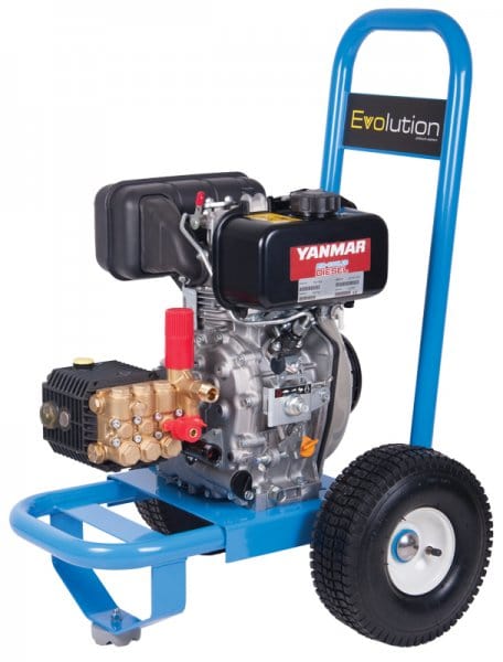 Dual Pumps Pressure Washer Evolution 1 Yanmar L48V Diesel Pressure Washer - 12lpm - 125bar- Direct Drive Pump E1T12125DYR - Buy Direct from Spare and Square