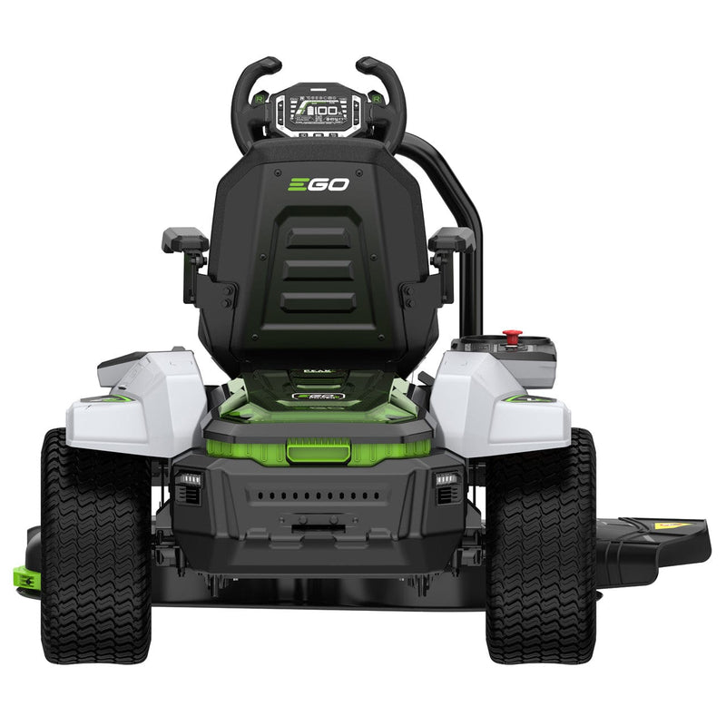 EGO Lawnmower EGO NEW - Z6 Zero-Turn 107cm Pressed steel deck (side discharge, with mulching plug) Steering Wheel Version c/w Charger 4894863100665 ZT4201E-S - Buy Direct from Spare and Square