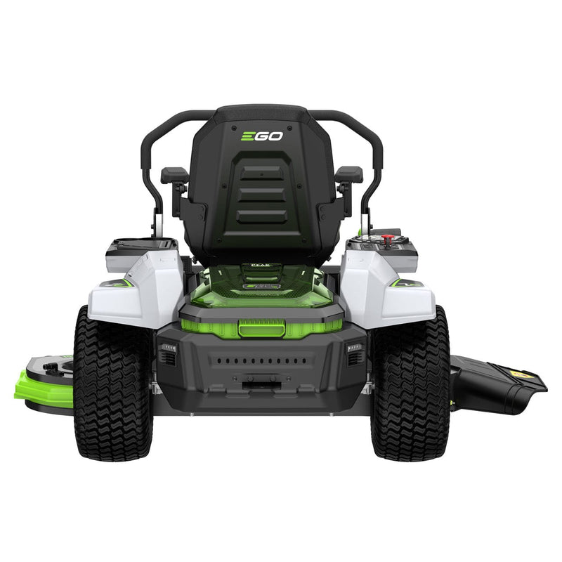EGO Lawnmower EGO NEW - Z6 Zero-Turn 132cm larger wheels 3 cutting blades Fabricated steel deck (side discharge, with mulching plug); LAP BAR c/w Charger 4894863100641 ZT5201E-L - Buy Direct from Spare and Square