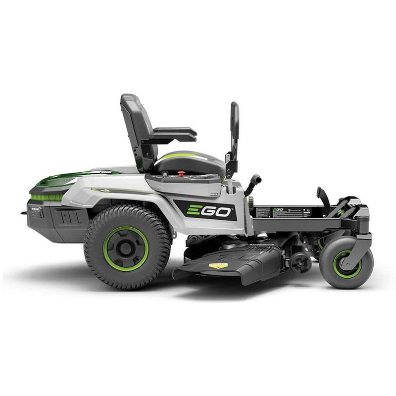 EGO Lawnmower EGO Z6 Zero-Turn 107cm pressed steel deck (side discharge, w/ mulching plug); LAP BAR c/w Charger 6924969118221 ZT4201E-L - Buy Direct from Spare and Square