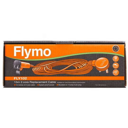 Flymo Lawnmower Spares Genuine Flymo 15m Replacement Cable FLY102 Detachable Cable 510372590 - Buy Direct from Spare and Square