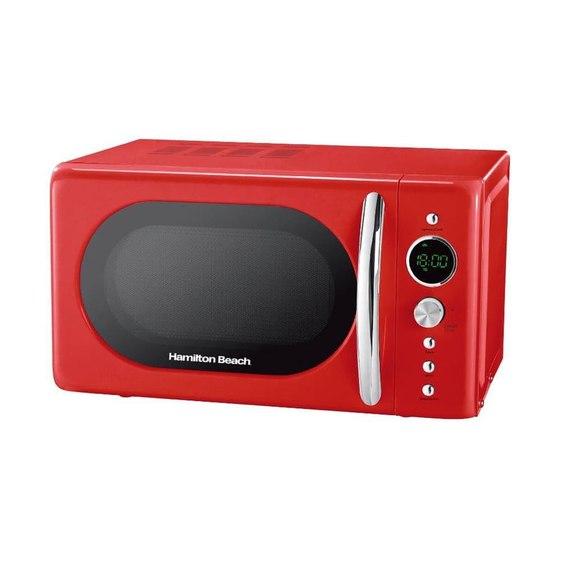 Hamilton Beach Microwaves Hamilton Beach 20L Retro Red Microwave 5060916370128 HB70H20R - Buy Direct from Spare and Square