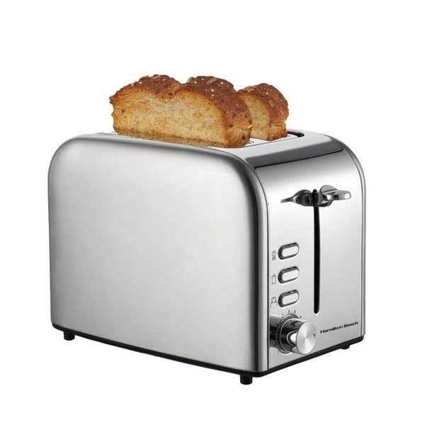 Hamilton Beach Toasters Hamilton Beach Rise 2 Slice Toaster Brushed & Polished Stainless Steel 5060916370296 HB1718B2 - Buy Direct from Spare and Square