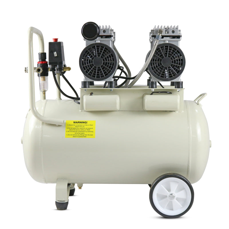 Hyundai Air Compressor Hyundai 50 Litre Low Noise, Oil Free, 100 PSI Electric Air Compressor - HY27550 5056275759230 HY27550 - Buy Direct from Spare and Square