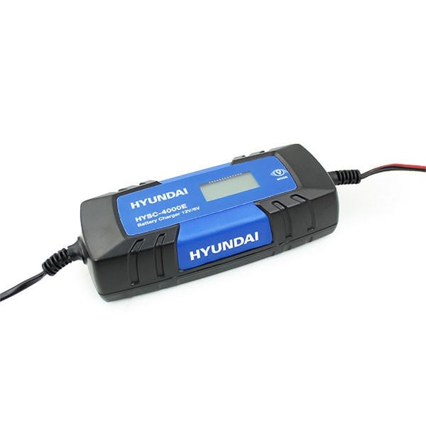 Hyundai Battery Maintenance Hyundai 4 Amp SMART Battery Charger 6v /12v | HYSC-4000E 600231977104 HYSC-4000E - Buy Direct from Spare and Square