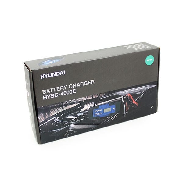 Hyundai Battery Maintenance Hyundai 4 Amp SMART Battery Charger 6v /12v | HYSC-4000E 600231977104 HYSC-4000E - Buy Direct from Spare and Square