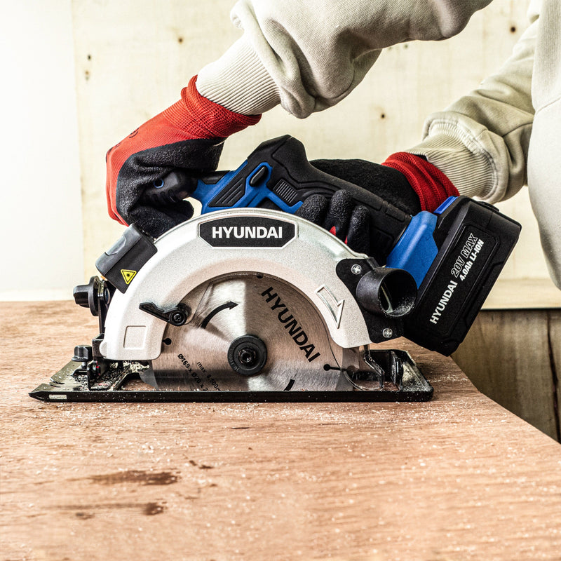 Hyundai Circular Saw Hyundai Cordless Circular Saw - 20v Max Range - 165mm Blade Diameter 5059608234909 HY2183 - Buy Direct from Spare and Square